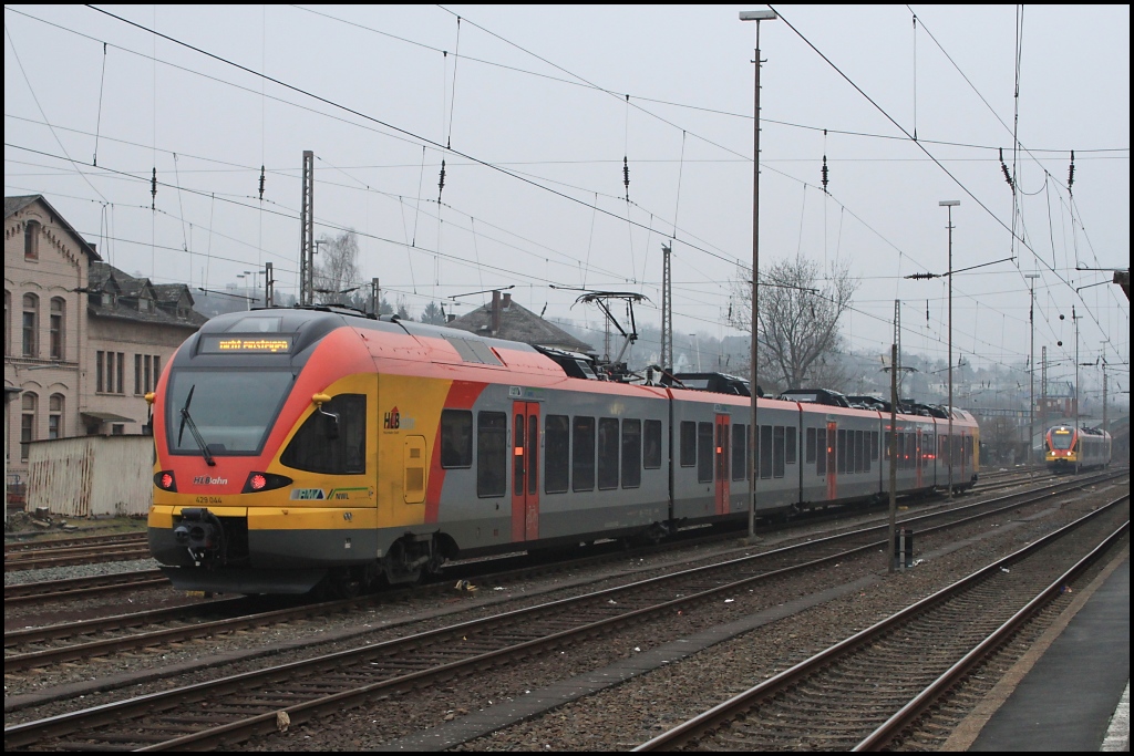 429 044 der HLB abgestellt am 19.02.11 in Siegen