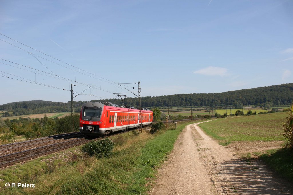 440 302-8 als RB 58119 Wrzburg - Treuchtlingen bei Wettelsheim. 16.09.11