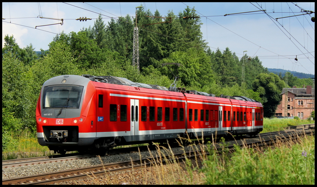 440 307 als RB nach Schlchtern am 05.07.13 in Jossa