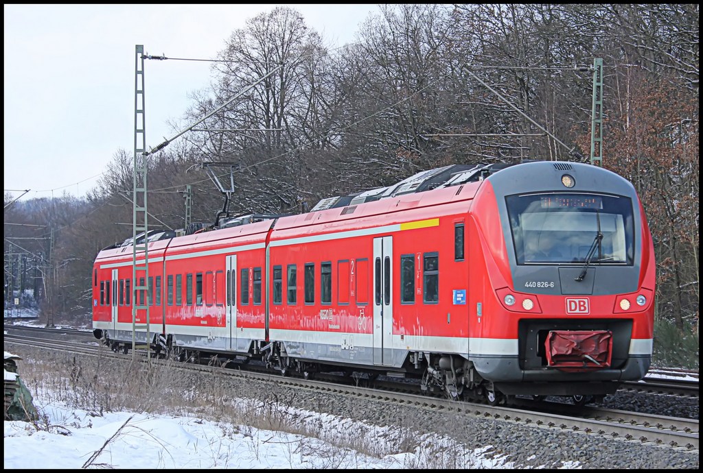 440 326 als RB nach Gemnden am 10.02.13 in Vollmerz