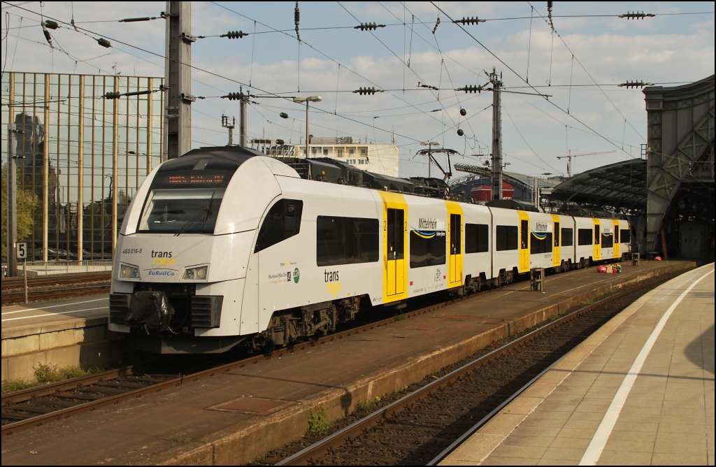 460 016 von TransRegio am 17.04.11 in Kln Hbf