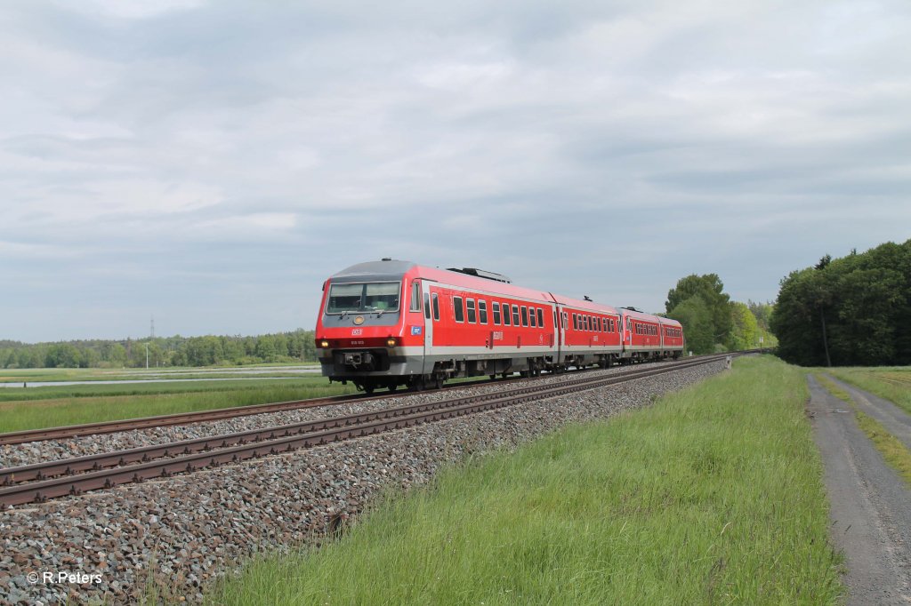 610 013 + 610 005 als RE3696 Regensburg - Hof bei Oberteich. 04.06.13