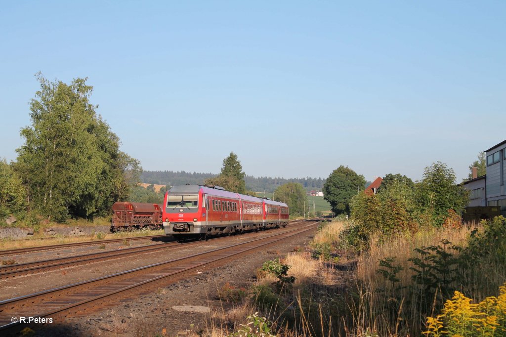 610 015 + 019 als RE 3693 Hof nach Regensburg in Pechbrunn. 01.08.13