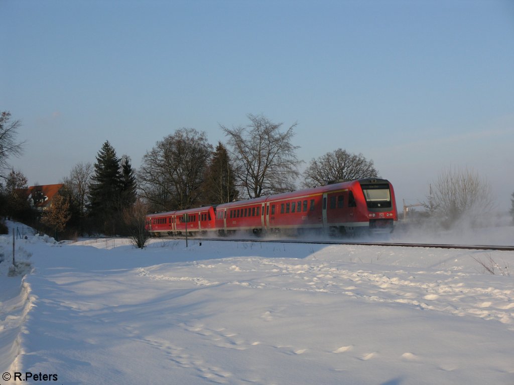 612 079 + 088 erreichen gleich Kempten mit einem RE Ulm. 21.02.10