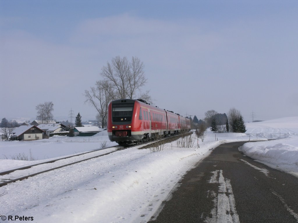 612 084 mit RB 32714/3938 nach Ulm bei Ksers.15.02.10