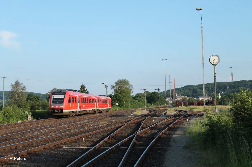 612 598 als RE 3570 Regensburg - Schnadorf - Mnchen bei Luipoldhhe. 08.06.13