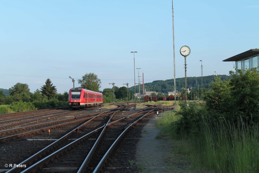 612 987 als RE 3567 Nrnberg - Schwandorf - Regensburg bei Luipoldhhe. 08.06.13