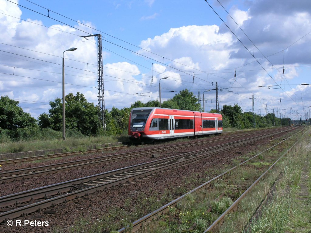 646 005 kommt aus Berlin-Schnefeld zurck in Saamund eingefahren. 17.08.08