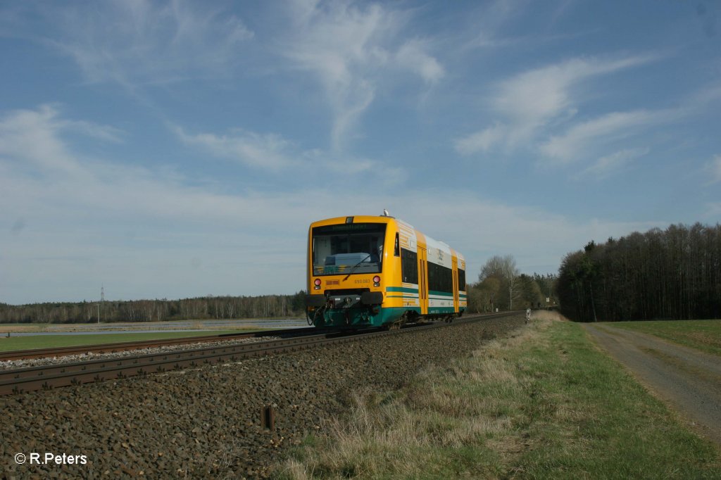 650 083 auf dem Weg nach Weiden bei Oberteich . 10.04.12