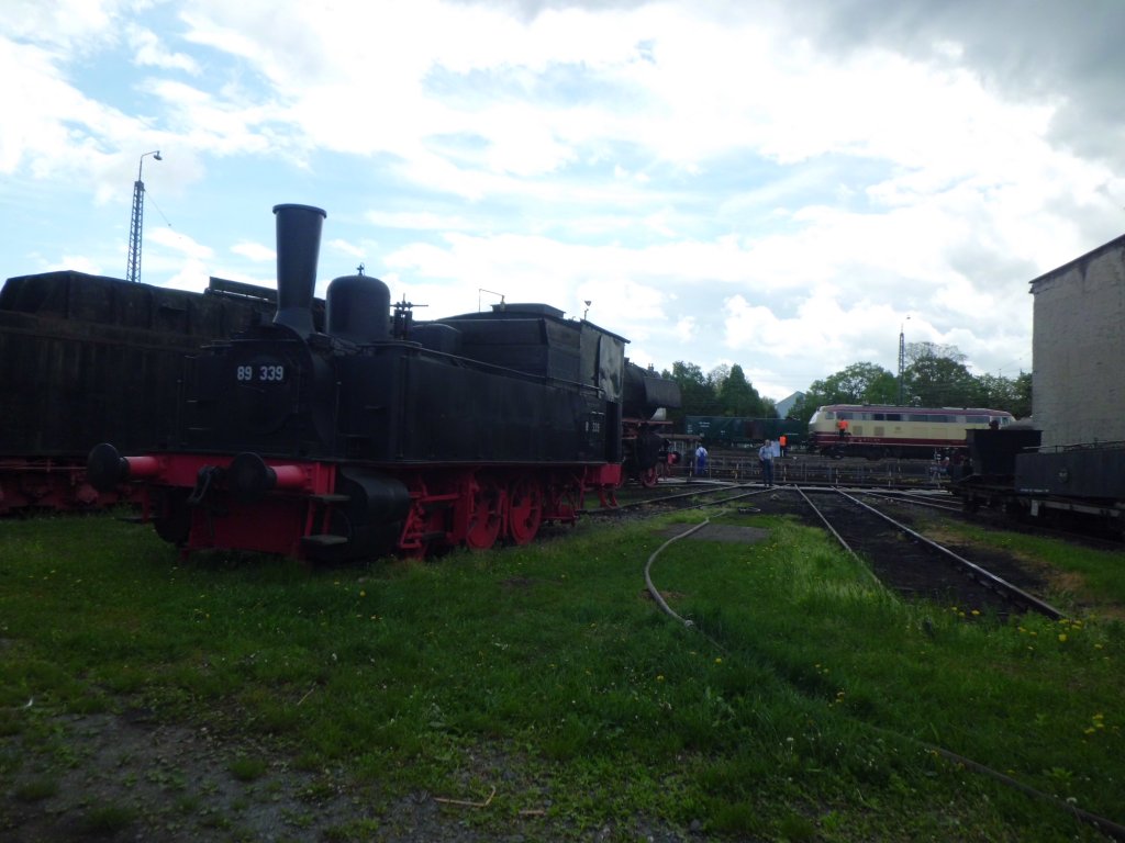 89 339 stand bei den Bahnwelttagen 2013 abgestellt in Kranichstein