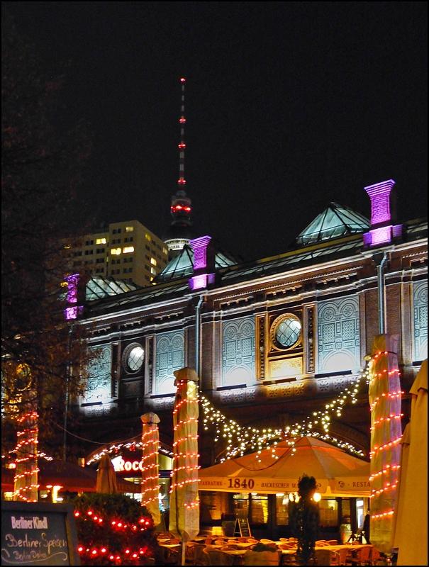 Abendstimmung am Hackeschen Markt in Berlin. 28.12.2012 (Jeanny)