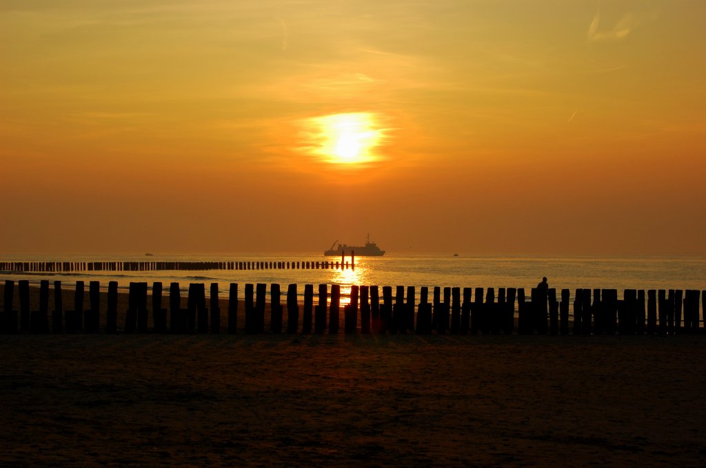 Abendstimmung am Strand von Domburg. (21.03.09)