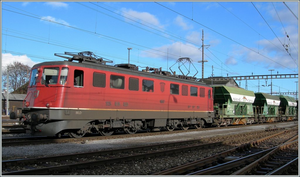 Ae 6/6 in Langenthal am 22. Nov. 2006