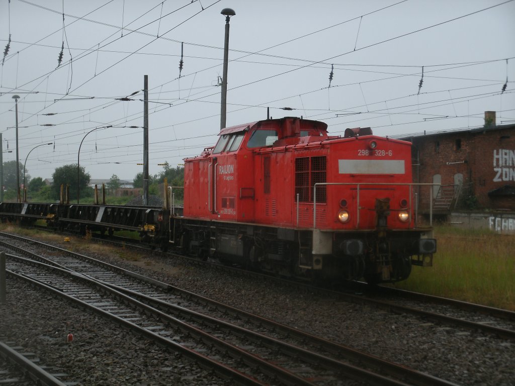 Am 21.Juli 2011 durfte 298 328 in Bergen/Rgen rangieren.