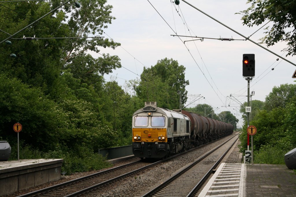 Am 31.05.12 kam die 247 060-7 mit einem Umleiter nach Mnchen und wurde wiedermal in Poing aufs Bild gebracht.