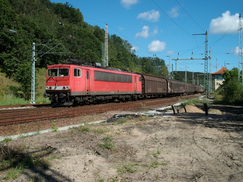 Am 31.August 2010 erlitt 155 019 bei der Einfahrt in Lietzow einen Lokschaden und legte somit den Bahnhof lahm.