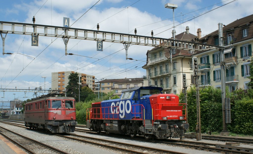 Am 843 072-0 in Renens am 4. Juni 2010