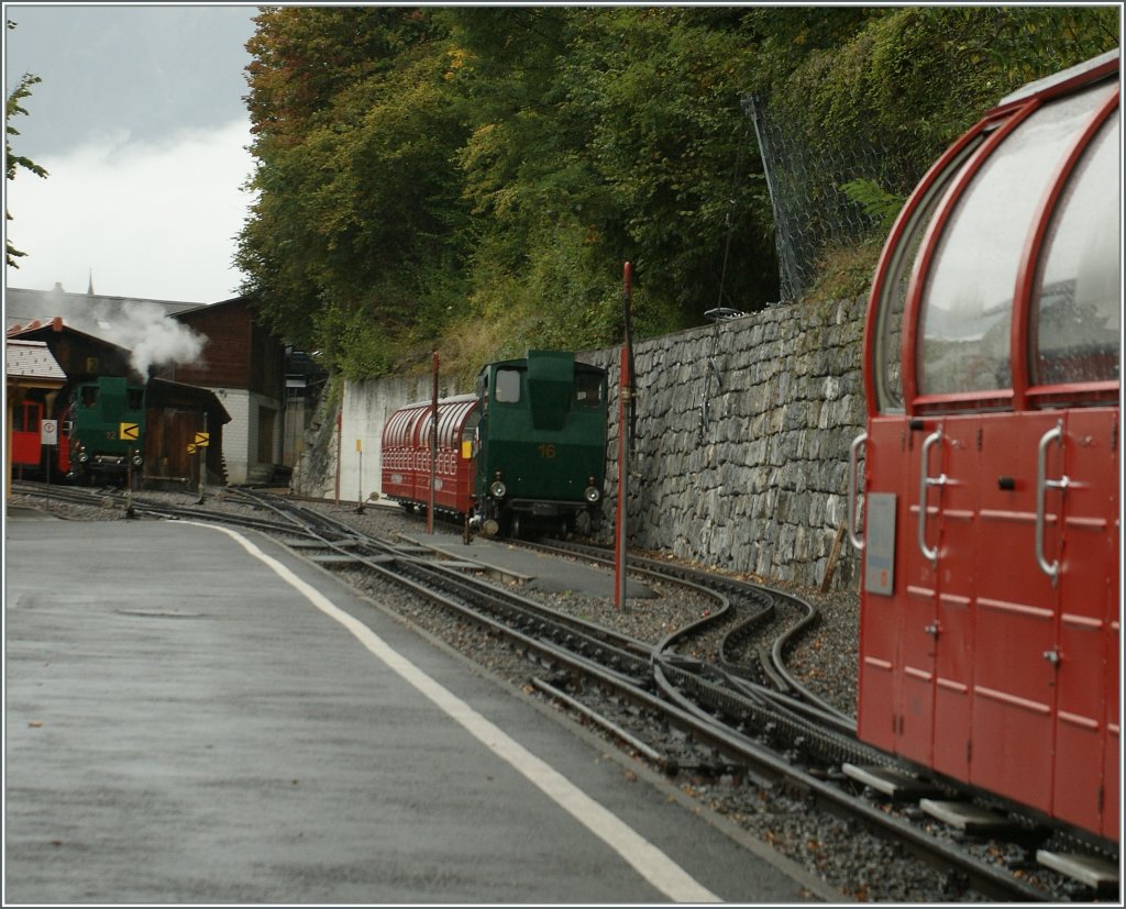 An einem trben Tag herrscht in Brienz BRB naturgemss eher wenig Verkehr. 
29.09.2012