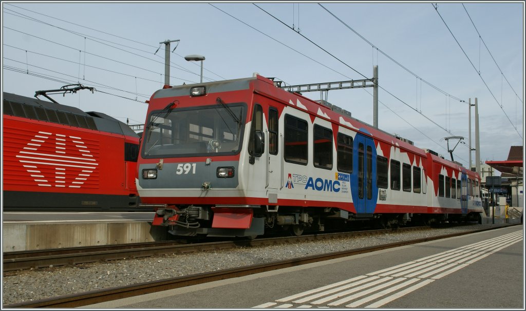 AOMC BDeh 8/8 591 in Aigle. 
27.03.2011