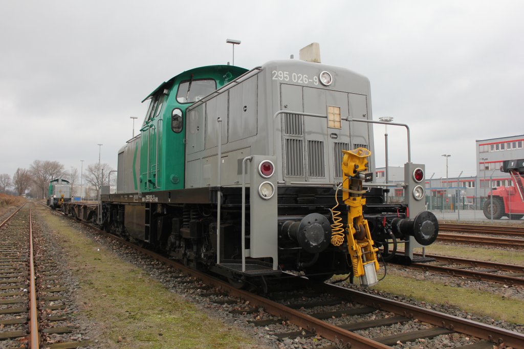 B & V Leipzig GmbH 295 026-9 am 04.12.2012 Abgestellt in Hamburg - Dradenau