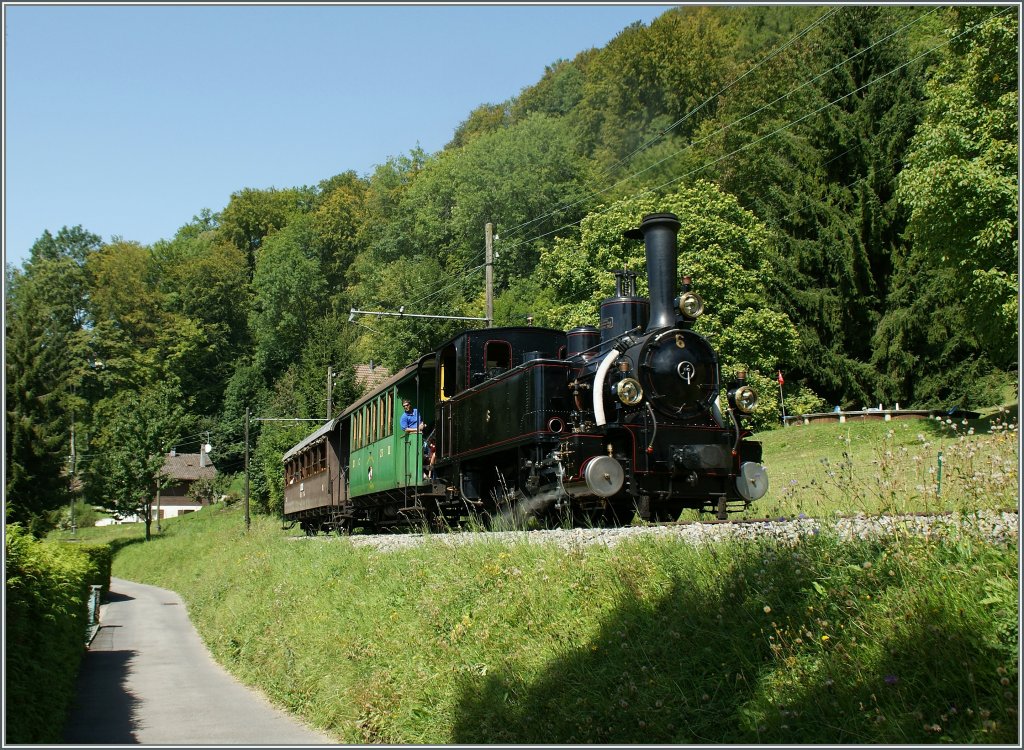 B-C Dampfzug bei Blonay.
21.08.2011