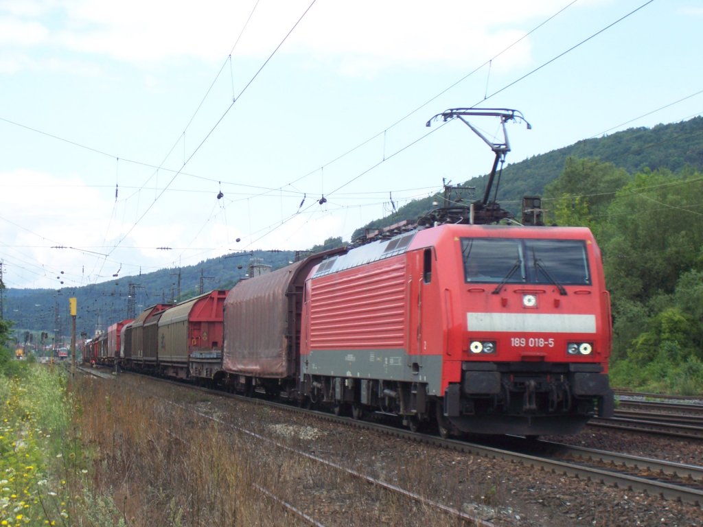 Bahnhofsausfahert Gemnden/Main 03.08.2010