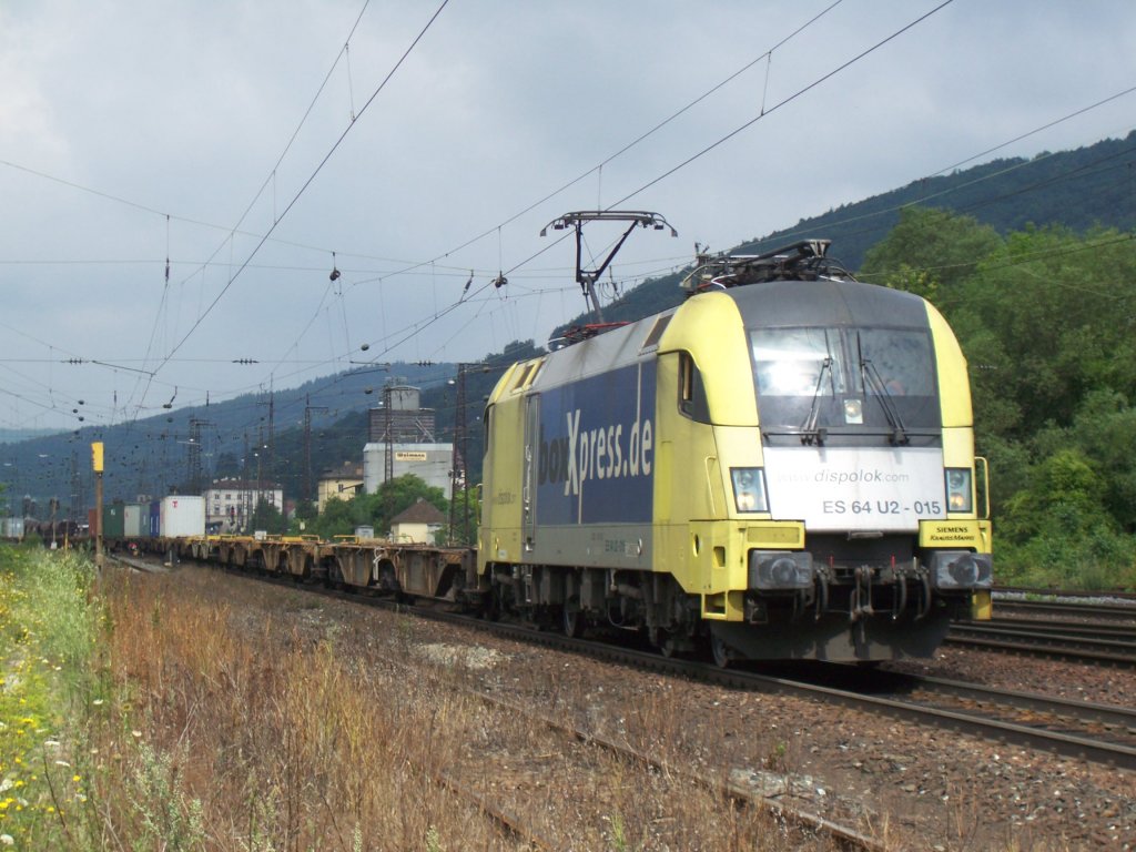 Bahnhofsausfahrt Gemnden/Main 04.08.2010