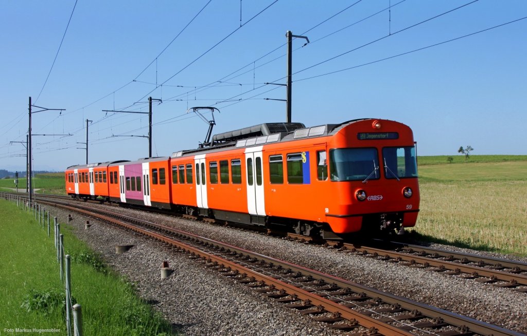 Be 4/12 59 als S8 Bern - Jegensdorf am 15.08.09 bei Jegensdorf