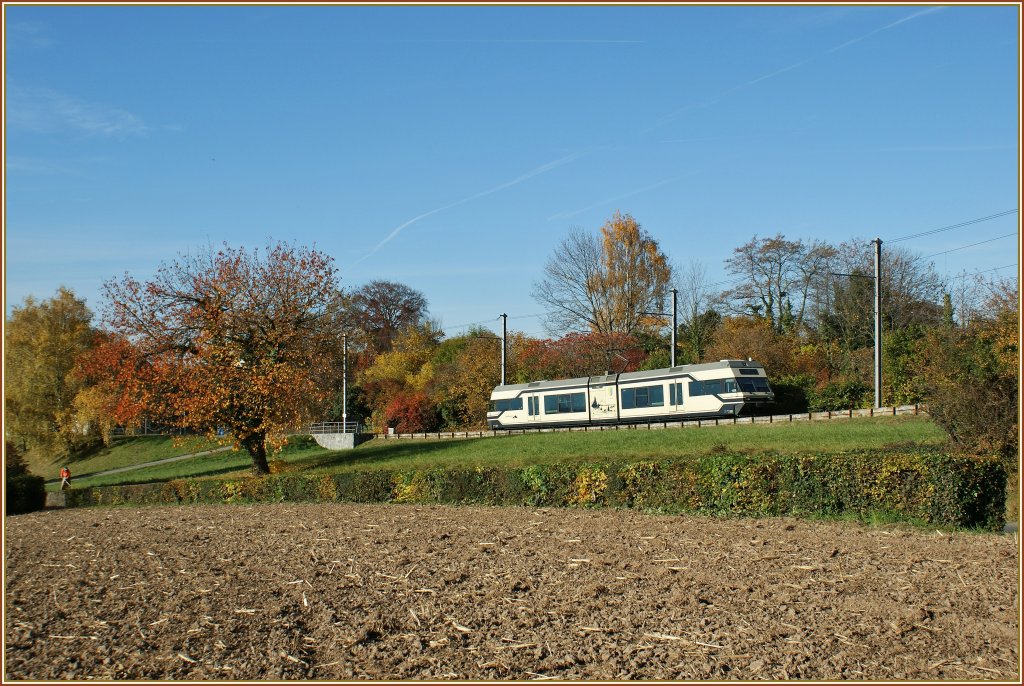 CEV GTW 2/6 bei Hauteville. 
4. Nov. 2010