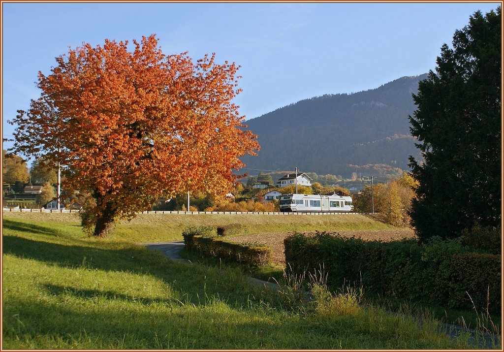 CEV GTW bei Chteau d'Hauteville. 
29. Okt. 2010