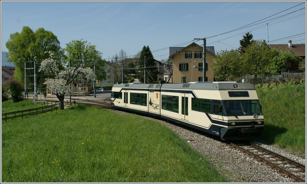 CEV GTW bei St-Legier Gare.
10. April 2011