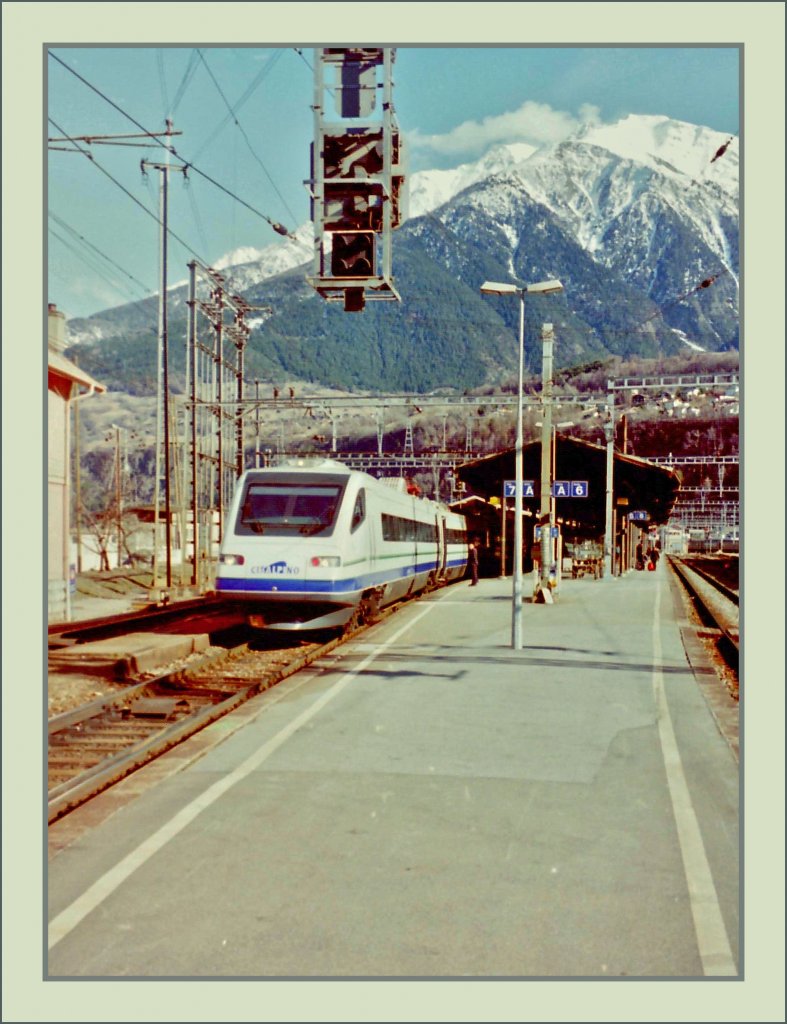 CIS ETR 470 in Brig.
(Winter 1997/Gescanntes Negativ)
