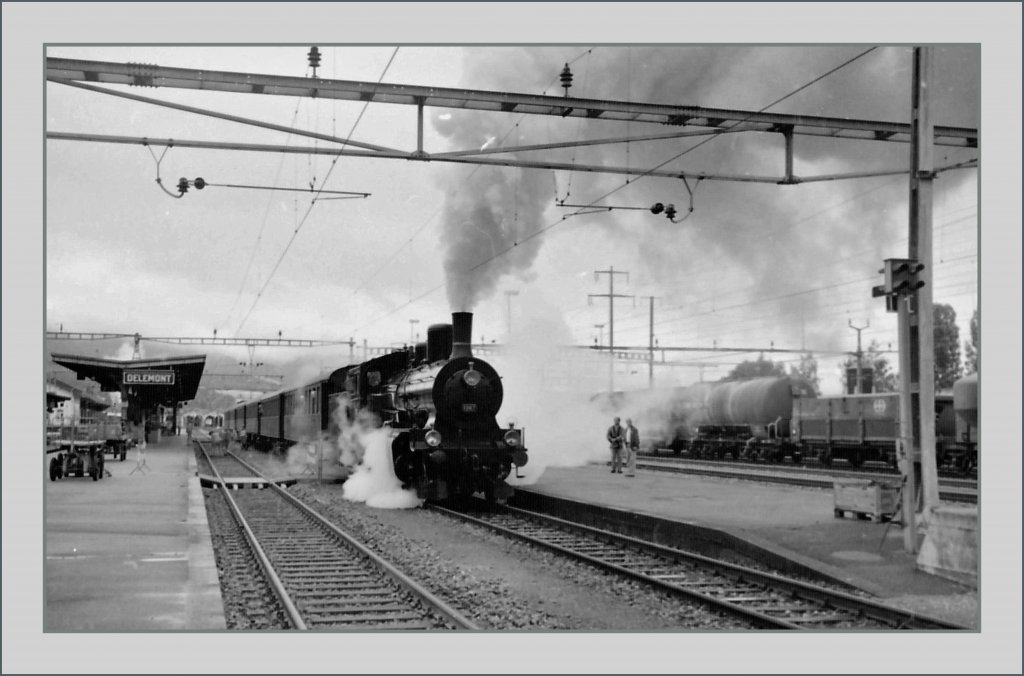 Dampffahrt in dne Jura zum Jubilum 150 Schweizer Bahnen. 
(Sommer 1997/Gescannts Negativ)