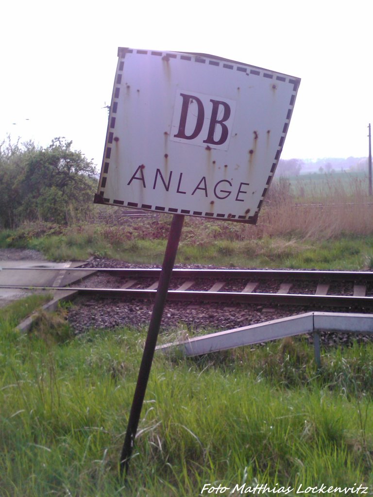 DB Anlagen Schild am 9.5.13