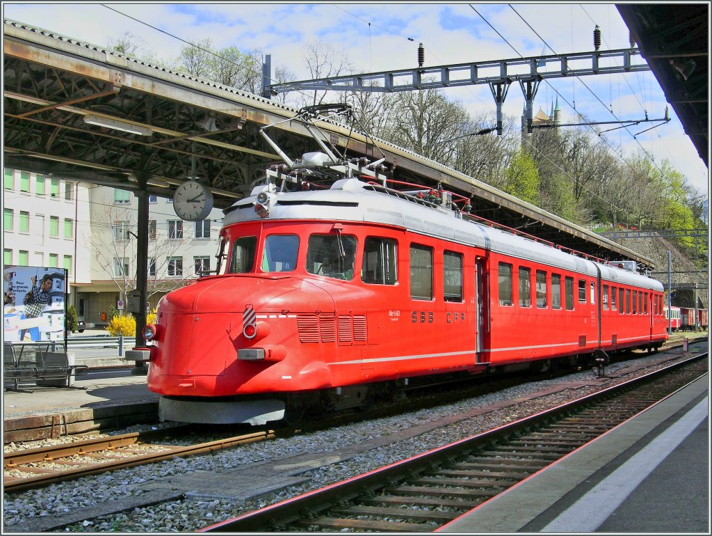 Der  Churchill  Pfeil in Vevey.
17. April 2006