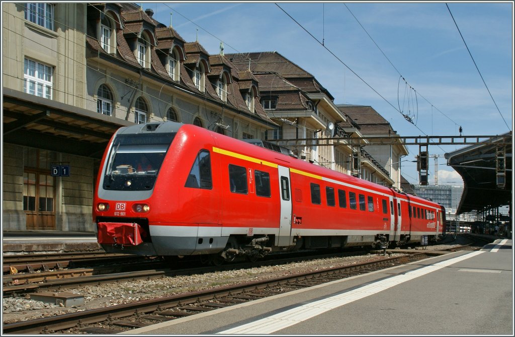 Der DB 612 901 in Lausanne. 
30. Mai 2012