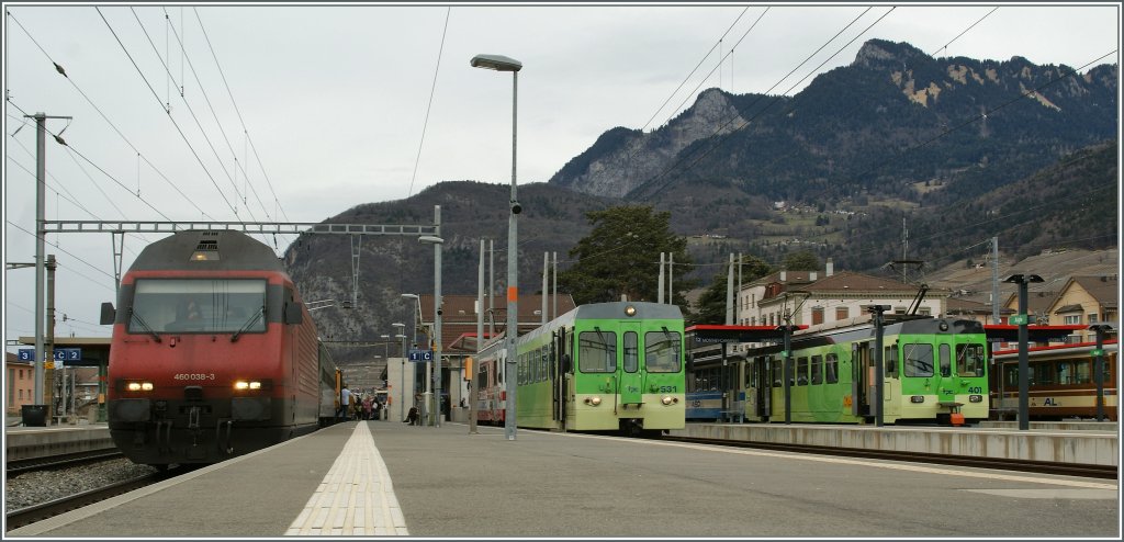 Der IR 1729 vermittelt in Aigle Anschluss nach Champry und Les Diablerets. 
13. Mrz 2011