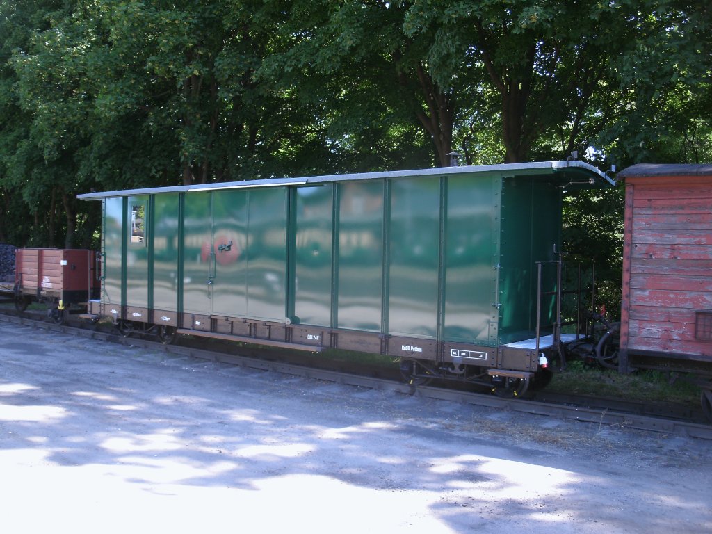 Der Putbuser Ger�tewagen,am 20.Juli 2013,abgestellt in Putbus. 