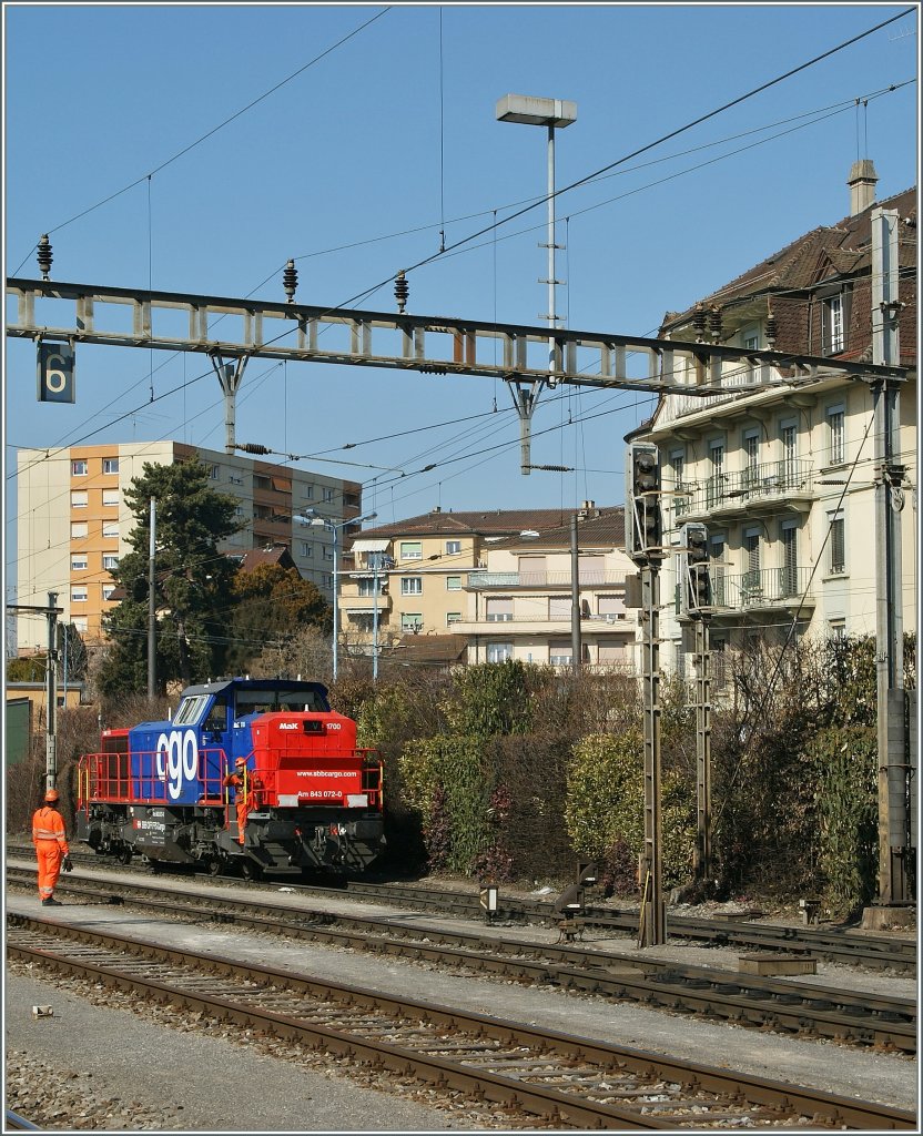 Die 843 072-3 in Renens (VD)
2. Mrz 2012