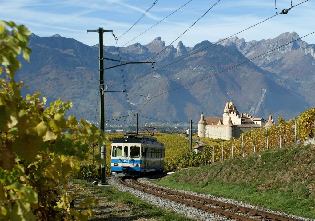 Die ASD in den Weinbergen beim Schloss von Aigle. 
28. Okt 2009