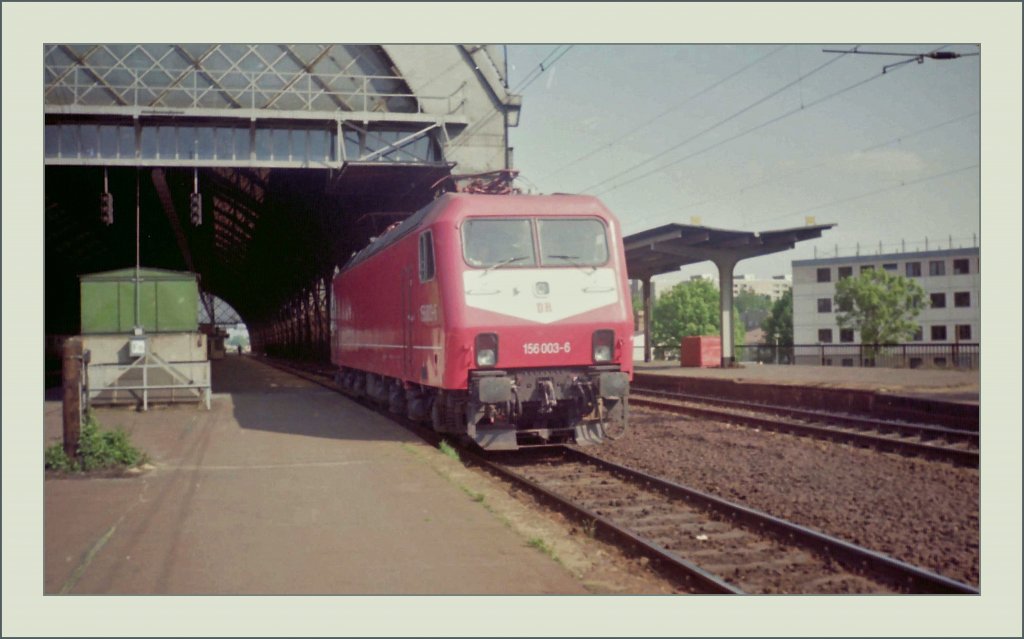 Die DR 156 003-6 in Dresden.
19.05.1992