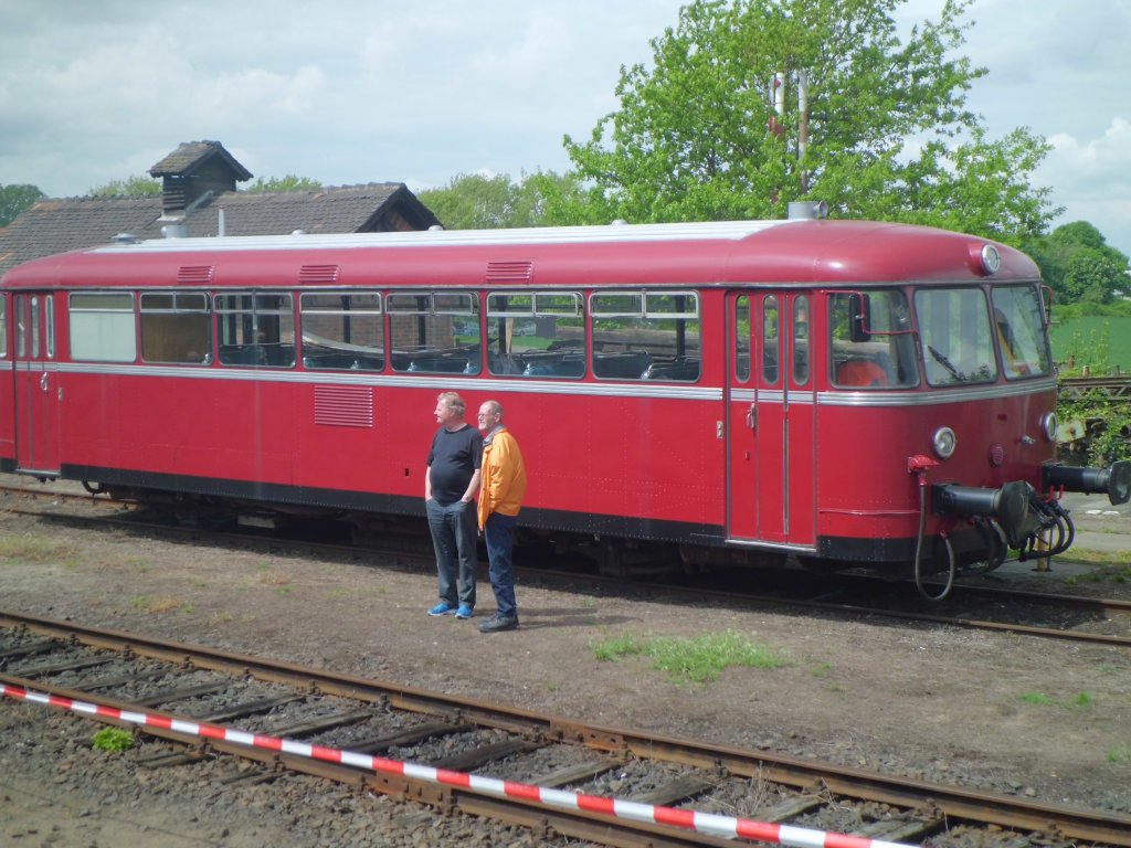 Dieser Uerdinger stand bei den Bahnwelttagen 2013 abgestllt