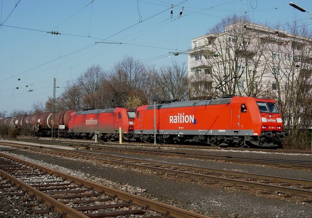 Doppelpack in Kornwestheim in Richtung Gterumgehungsstrecke um Stuttgart.