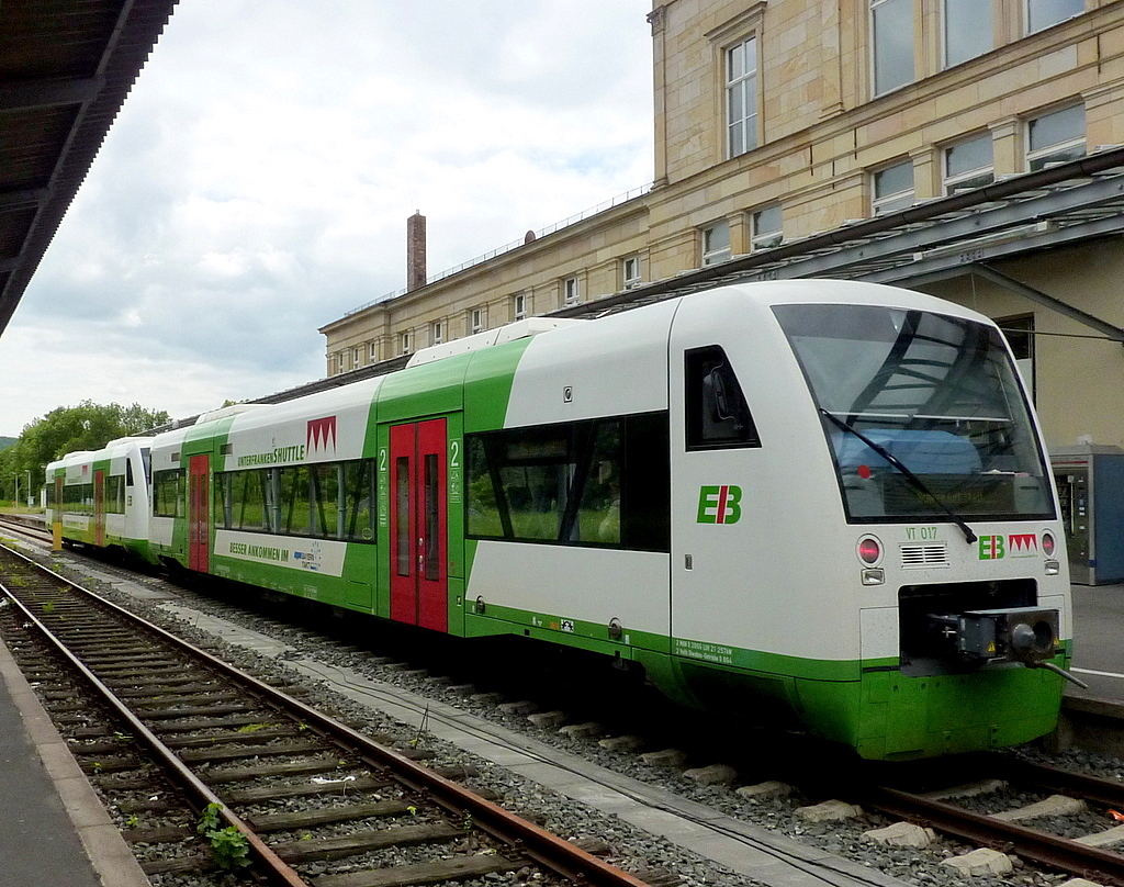 EB VT 017 und VT 019 am 19.06.101 in Bad Kissingen