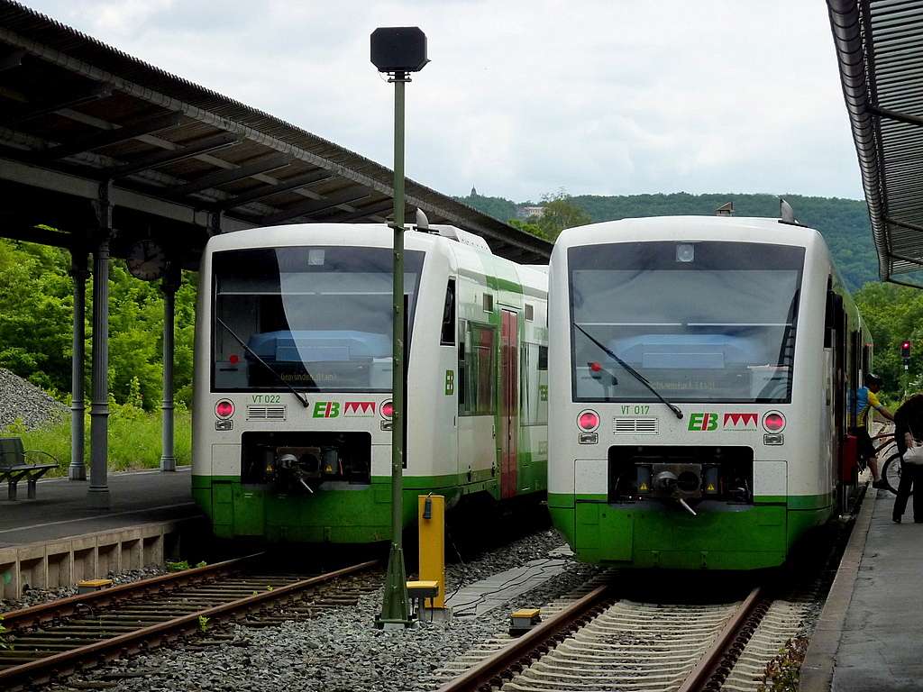 EB VT 022 und VT 017 in Bad Kissingen