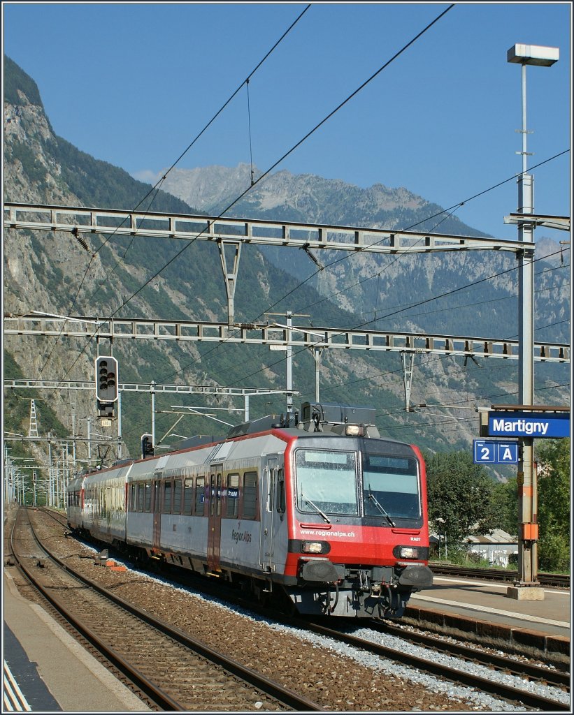 Ein  Domino  trifft in Martigny ein. 20. Juli 2010 