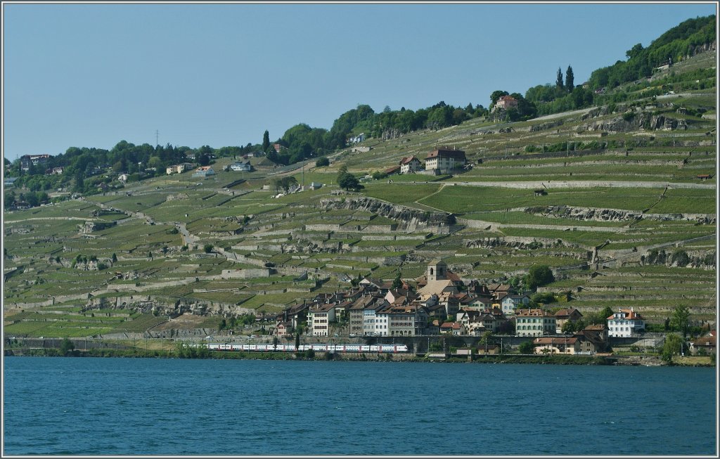 Ein Doppel-Kiss RE Genve - Vevey bei St Saphorin. 
6. Juni 2013