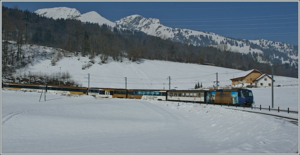 Ein MOB Panoramic Express kruz nach Les Sciernes. 26. Feb. 2013 