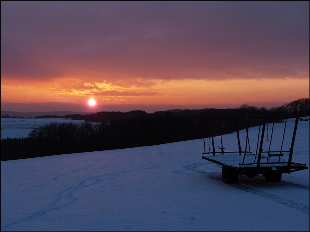 Ein schner Wintertag geht zu Ende. 17.01.2013  (Jeanny)