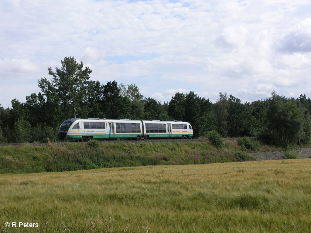 Ein VT auf den Weg nach Regensburg kurz hinter Wiesau/Oberpfalz. 17.07.09